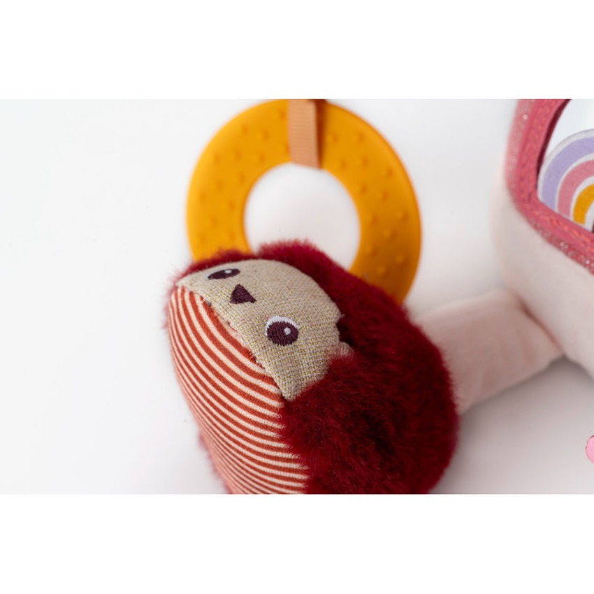 Peluche multi-activités avec anneau dentition Lena la Licorne 