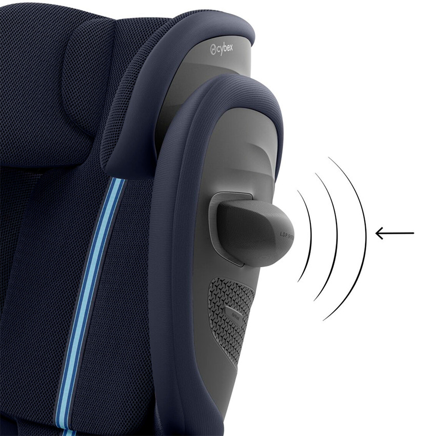 Vouwbare Solution G2 i-Fix autostoel Plus-stof ocean blue 