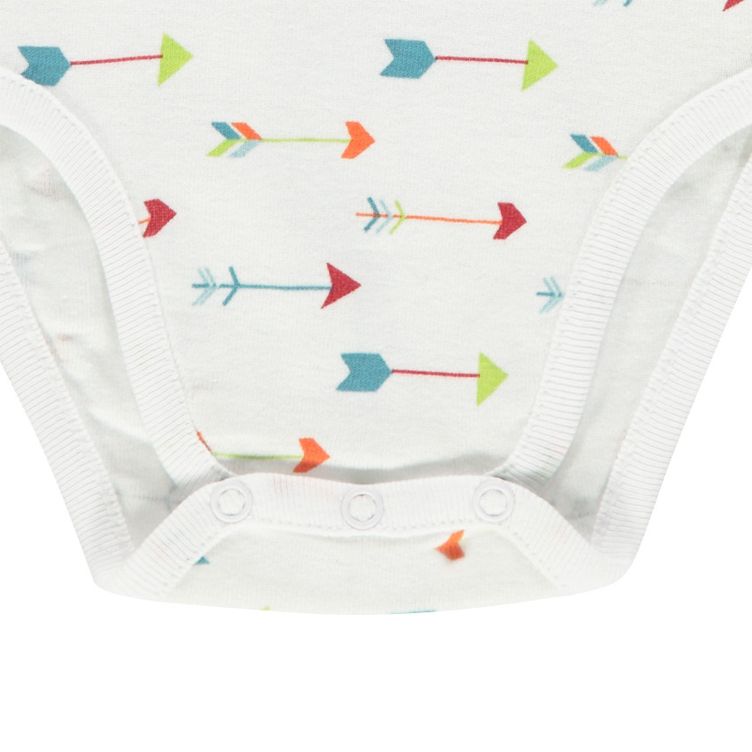 Lot de 7 bodies manches longues à motifs fantaisie 