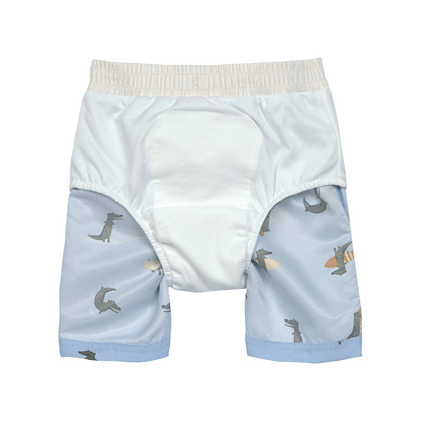 Zwembroek Maat 86 (13 tot 18 maanden) Crocodile Sky Blue 