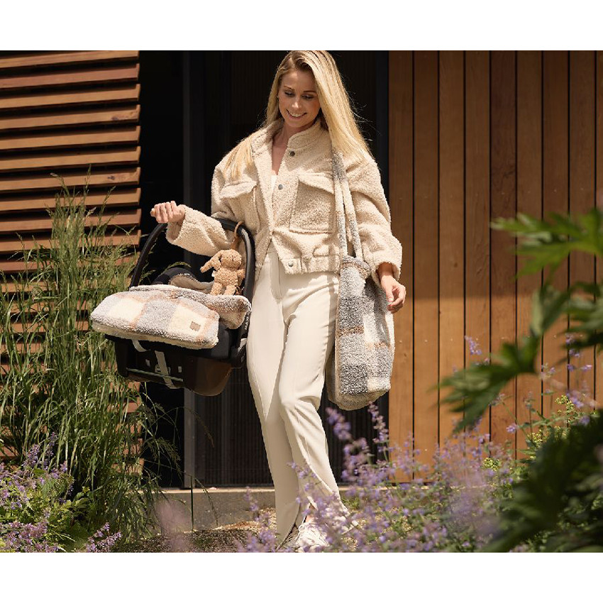 Sac à langer shopper Check Boucle 