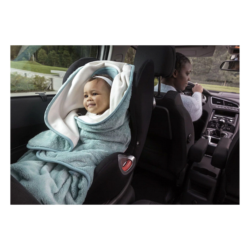 Wikkeldeken maat L voor autostoel GR1 & wandelwagen Buggy - Coral 