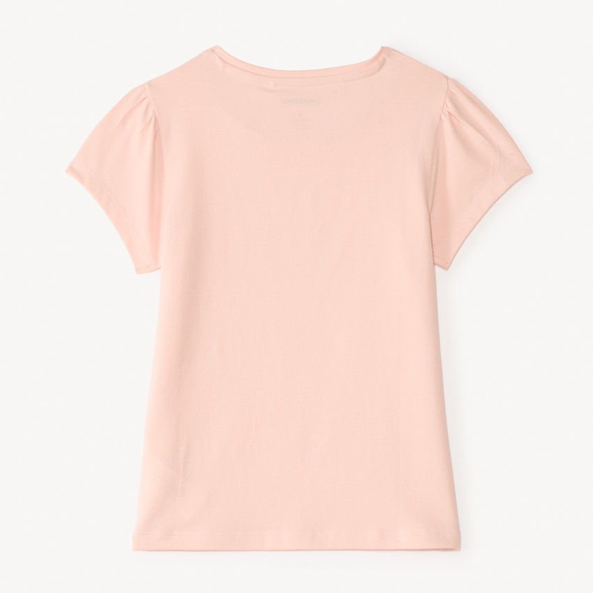 T-shirt met korte mouwen met fantasieontwerp in parels meisjes 