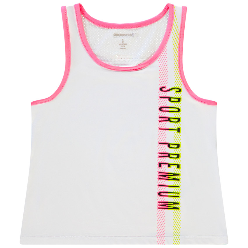 Débardeur de sport + mesh pour fille 