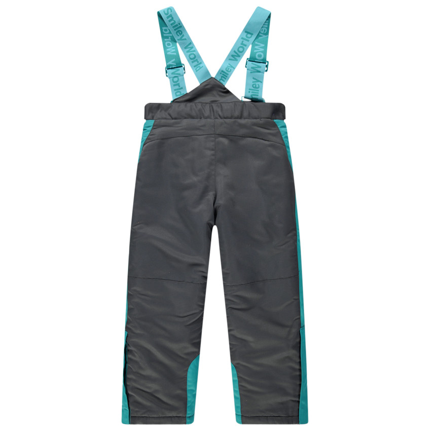 Waterafstotende skibroek met Smiley-badges en zakken met ritssluiting 