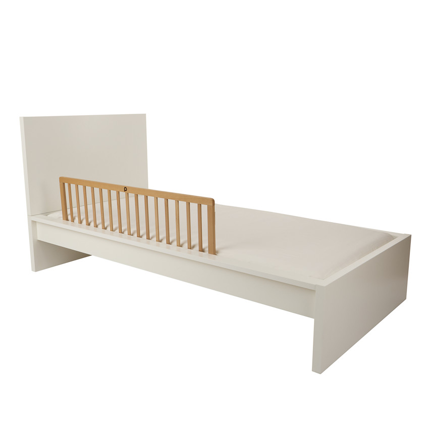 Barrière de lit en bois de hêtre 120 x 40 cm 