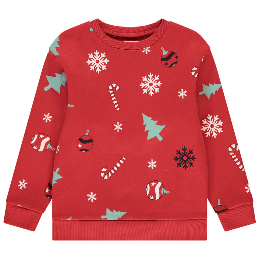 Sweat molleton imprimé Noël pour garçon 