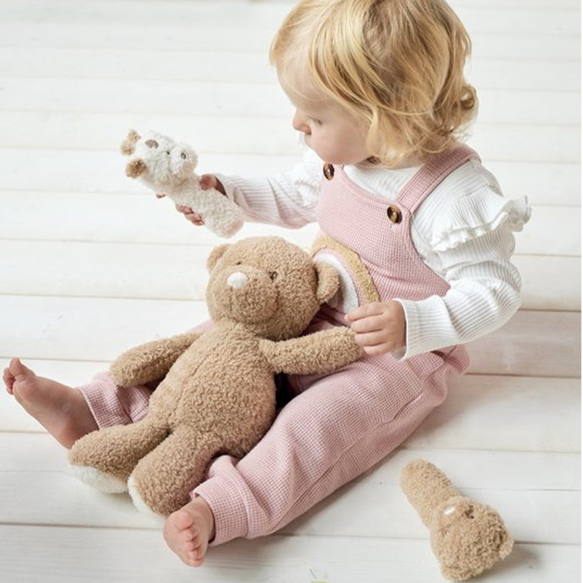 Hochet en peluche - Girafe - Blanc 