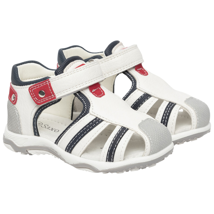 Nu-pieds velcro - Blanc 