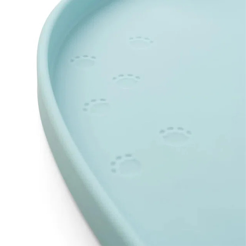 Set de table en silicone à bords hauts Elphee Bleu 