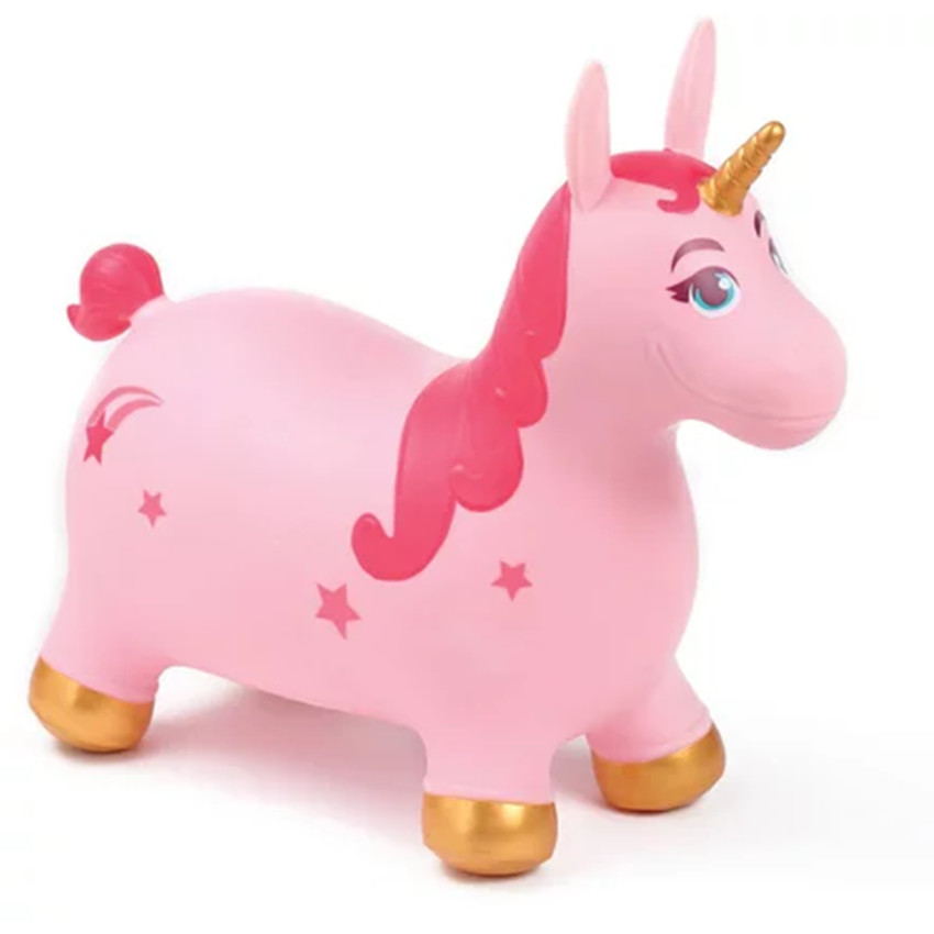 Licorne magique rebondissante Rose 