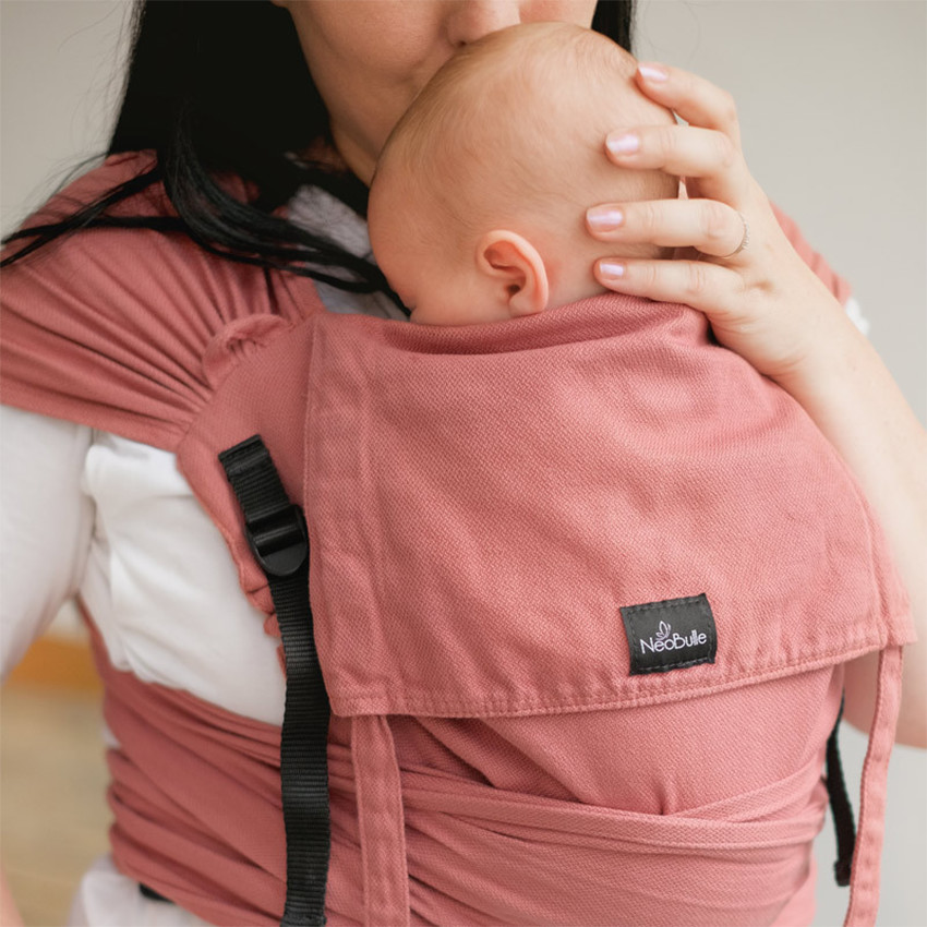 Porte-bébé type mei tai P'tit Evo acajou 