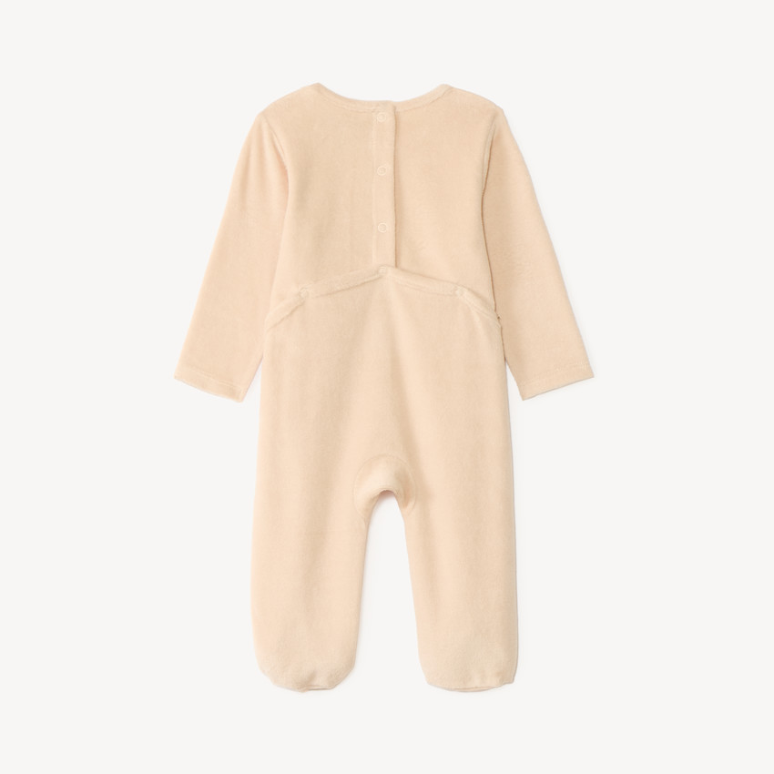 Dors-bien bébé fille en velours print mignon 