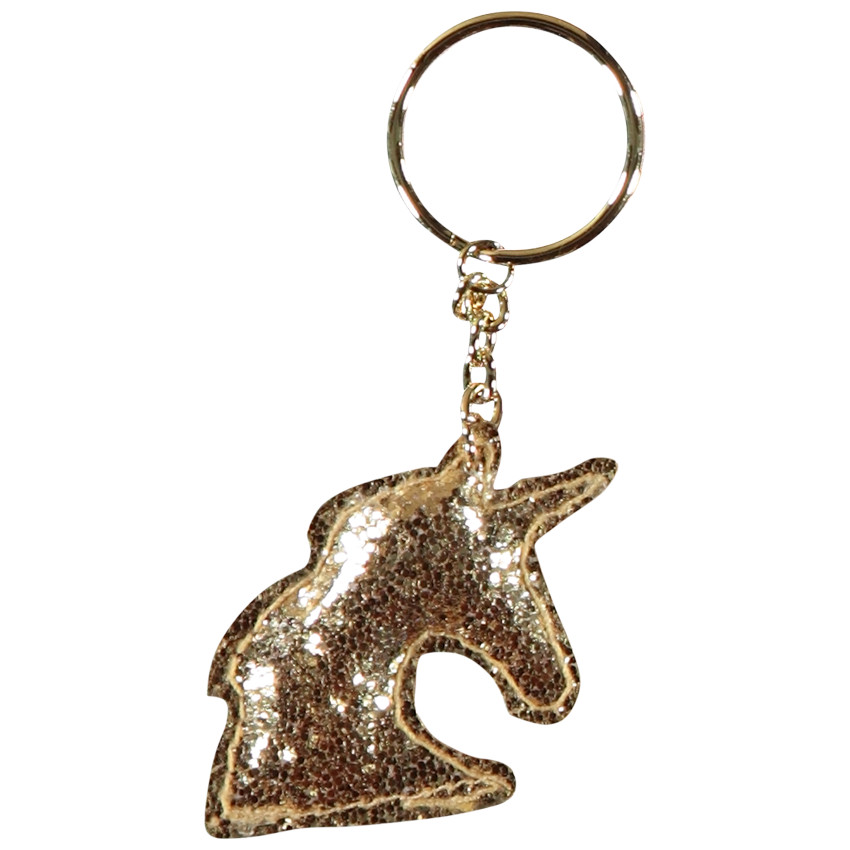 Sleutelhanger eenhoorn met glitter voor meisjes 