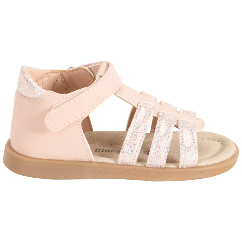 Sandalen velcro met iriserende fantasiebandjes voor baby meisjes 