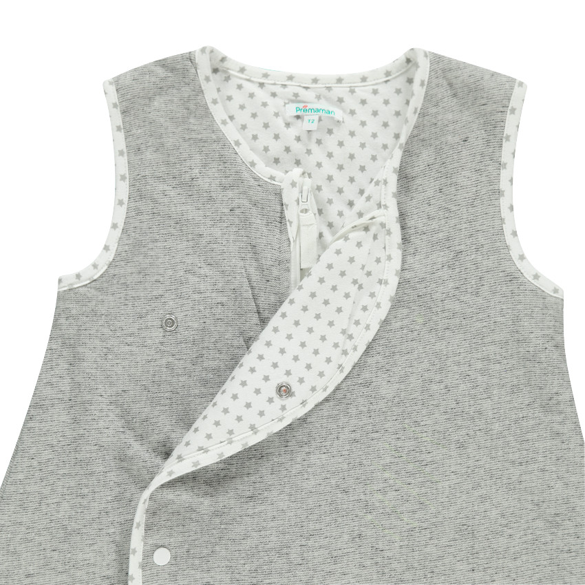 Turbulette sans manches en molleton imprimé fantaisie (du 6 au 12 mois) 