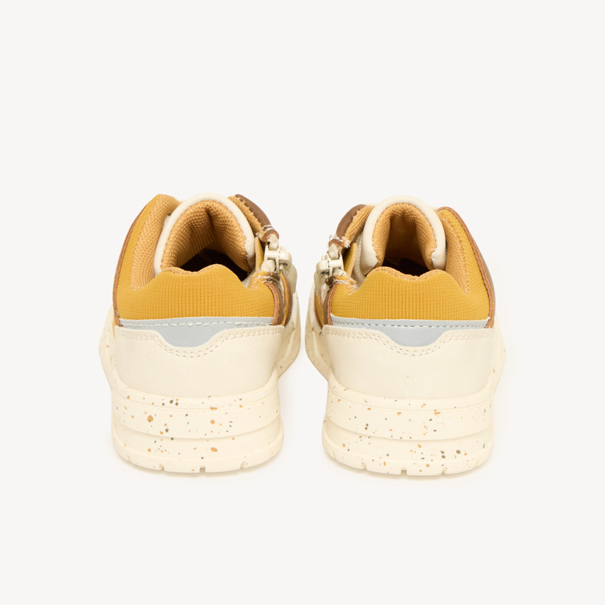 Sportieve sneakers jongens met veters en rits 