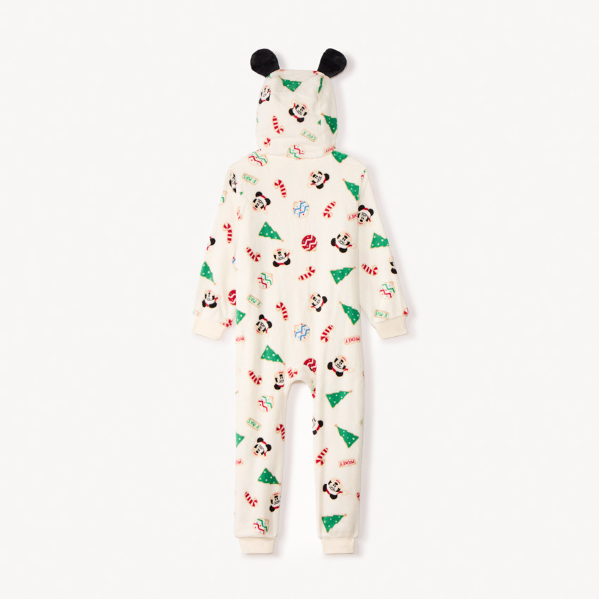 Surpyjama ludique de Noël Mickey Disney en sherpa pour enfant 