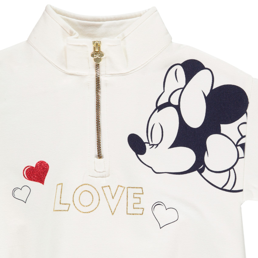 Sweat en molleton print Mickey Minnie Disney pour enfant fille 