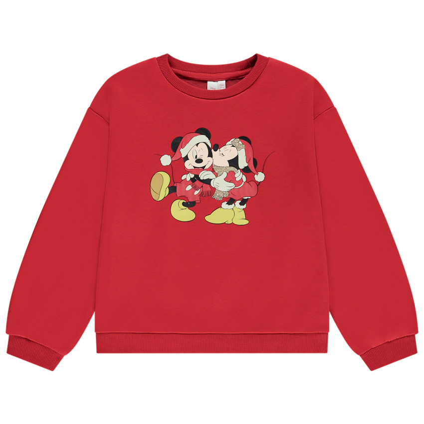 Sweatshirt oversize Mickey & Minnie Disney voor meisjes 