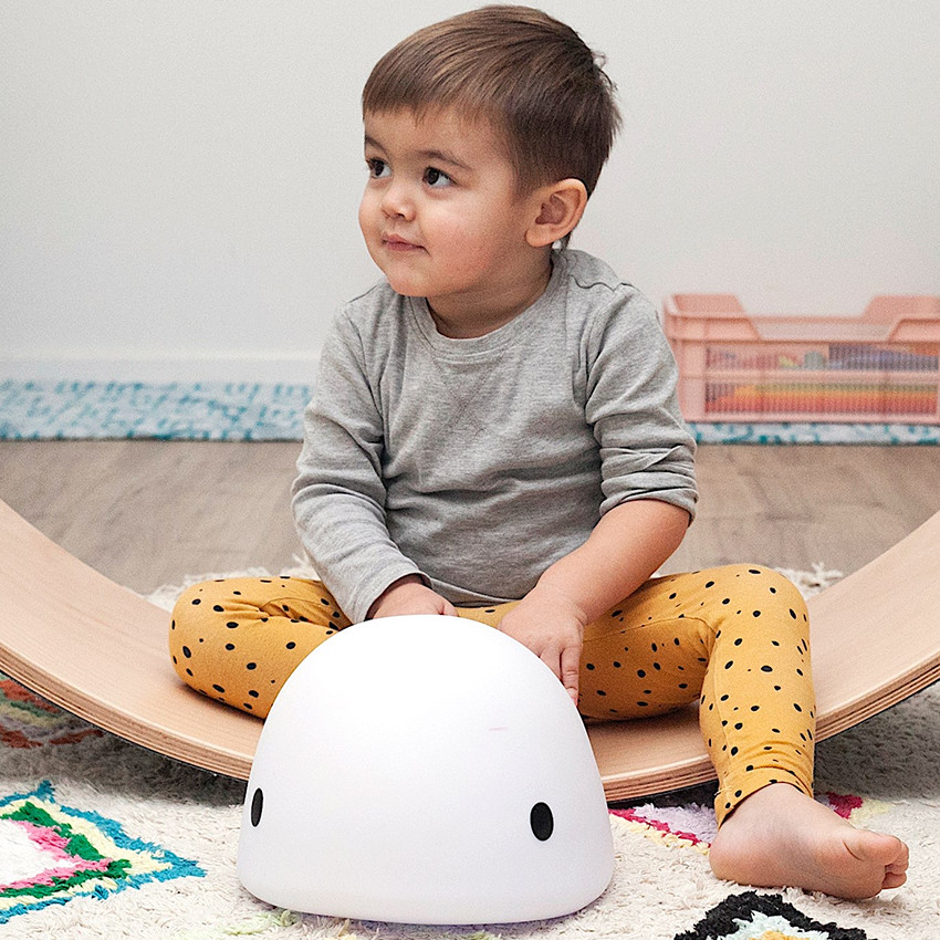 Nachtlamp - Walvis Moby - Medium - oplaadbaar - Wit  