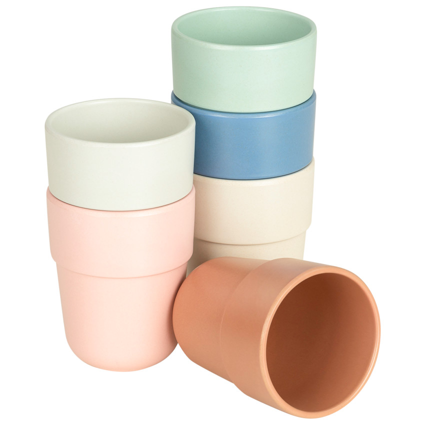 Gobelet en fibre de bambou - Écru  