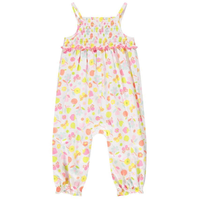 Combinaison longue imprimé fruits pour bébé fille 