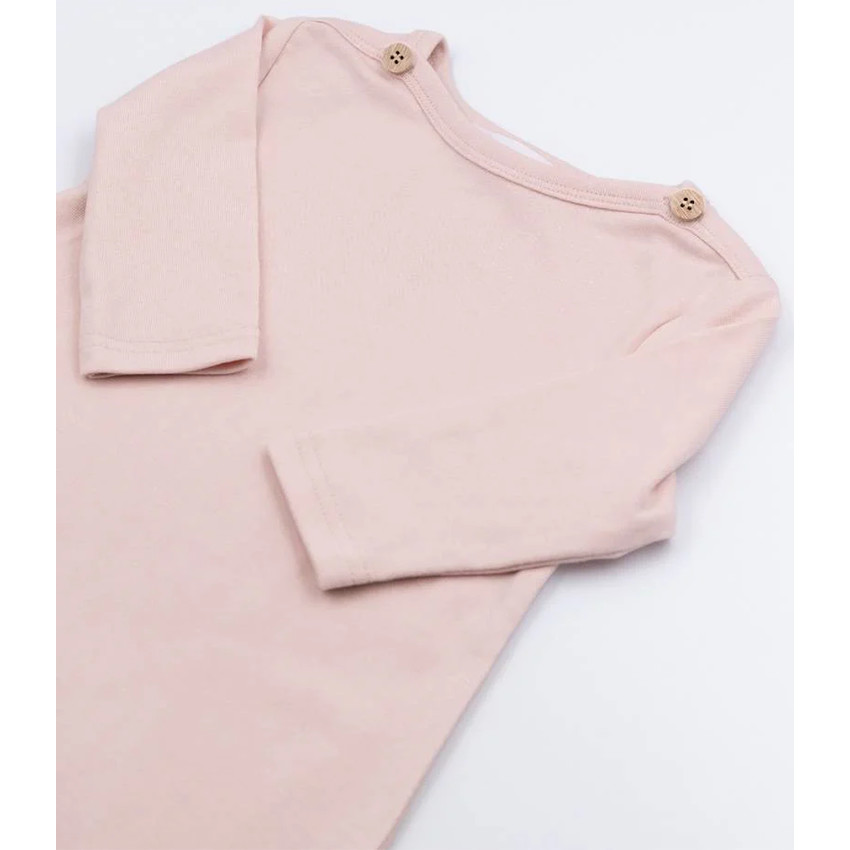 Tussenseizoenslaapzak in jersey met mouwen - Water Pink - 0/6 maanden 