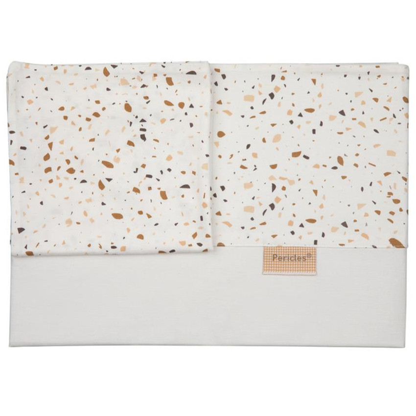 Drap + Taie Lit Sprinkles Taupe 100x150cm 