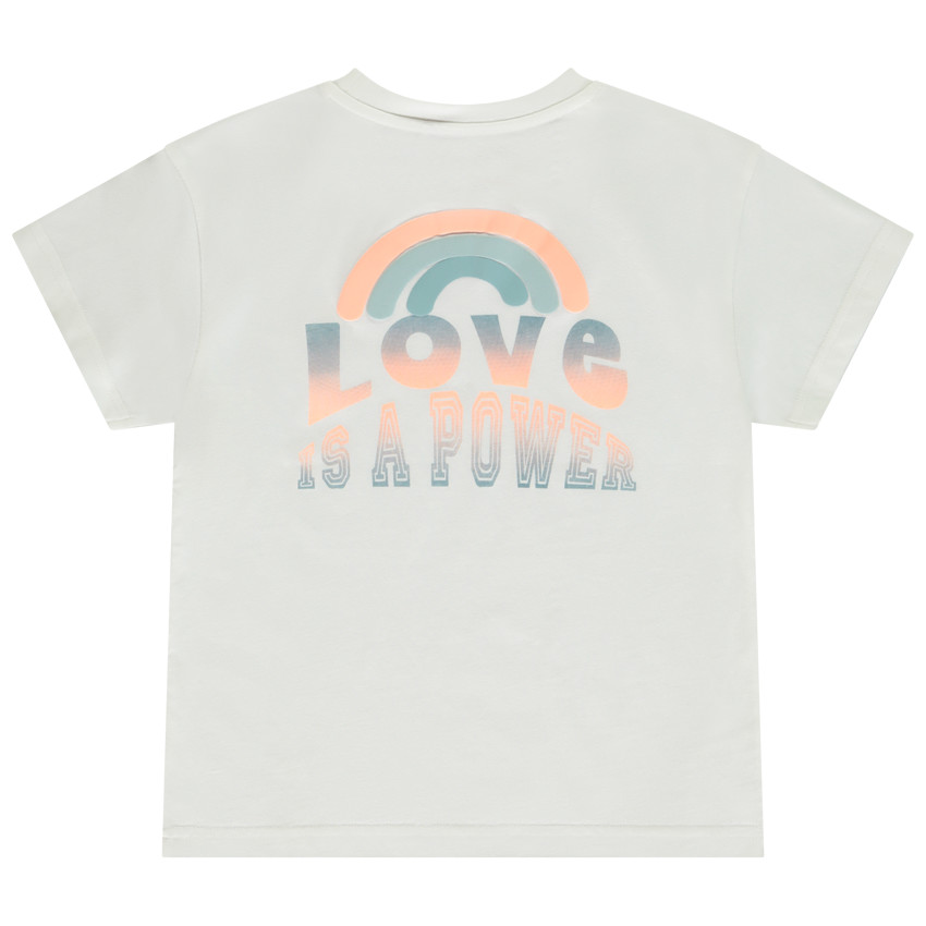 T-shirt met korte mouwen met prints en degradeereffect voor jongens 