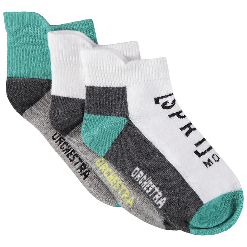 Lot de 3 paires de chaussettes courtes pour garçon 