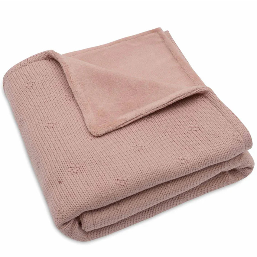 Couverture berceau Cosy Knit - 75X100CM - WILD ROSE-Velvet  