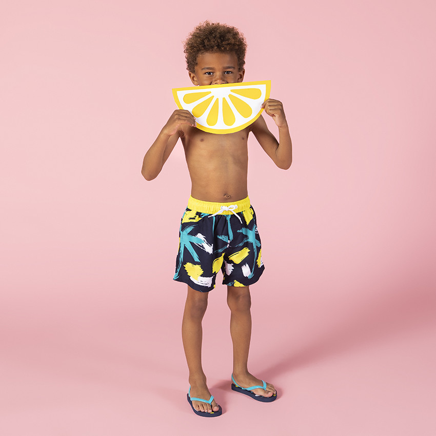 Short de bain imprimé palmiers pour enfant garçon 