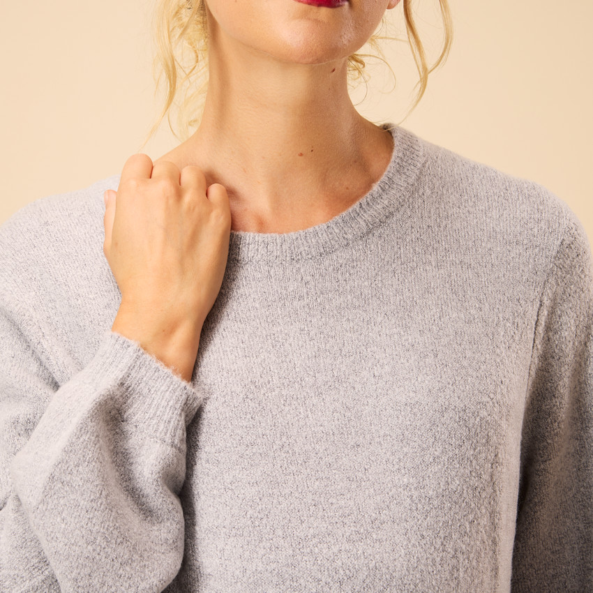 Lange gebreide jurk voor dames 