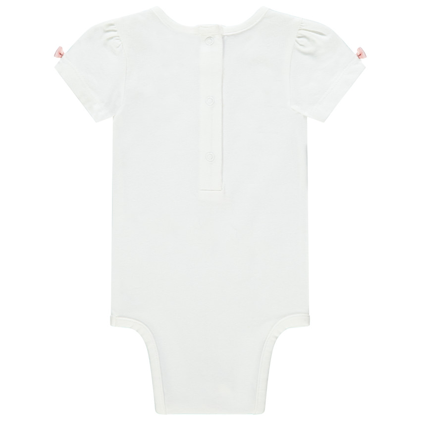 Body manches courtes uni à noeuds 