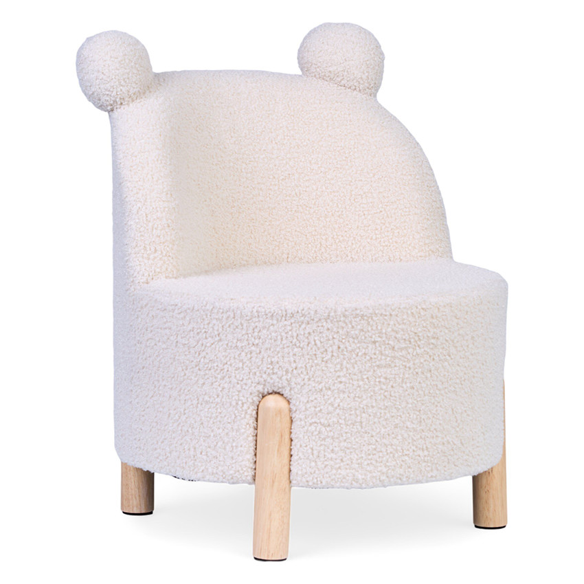 Stoel voor kinderen Teddy Ecru Naturel 18m+ 