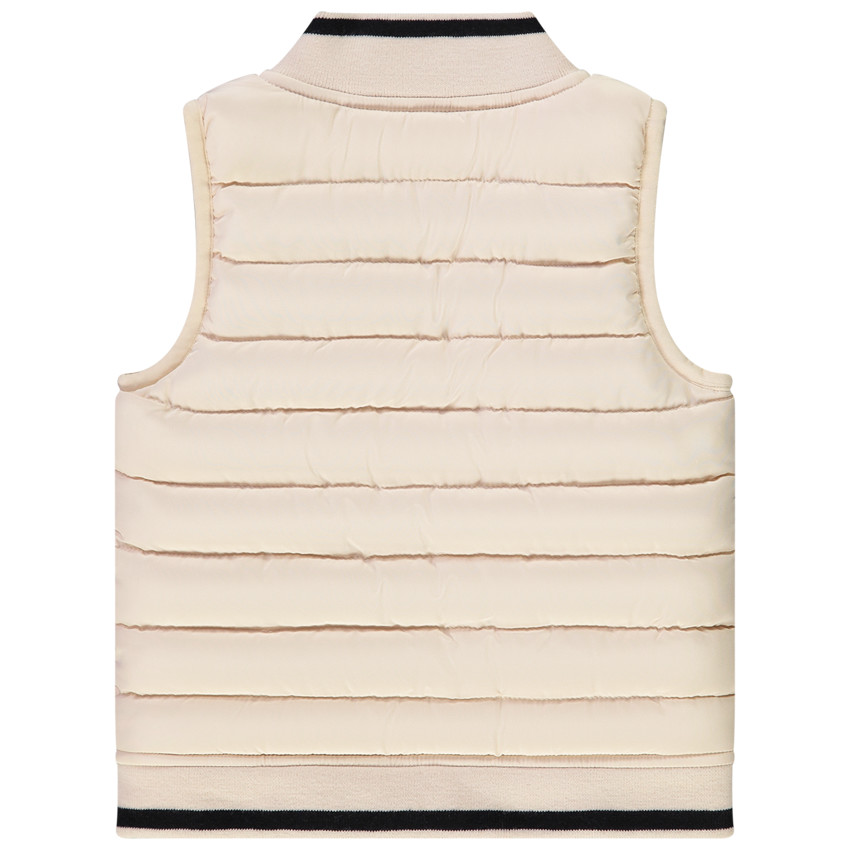 Doudoune sans manches en polyester avec poche ludique tigre pour bébé garçon 