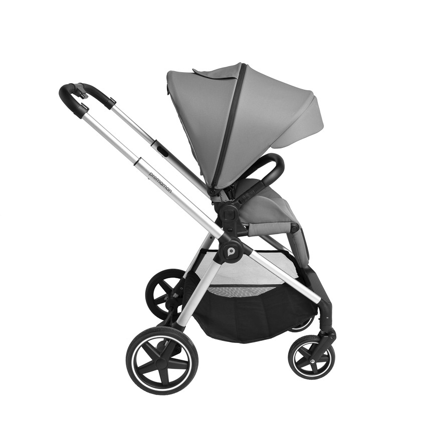 Poussette duo Athéna Xelium + siège-auto i-Prim gris/noir 