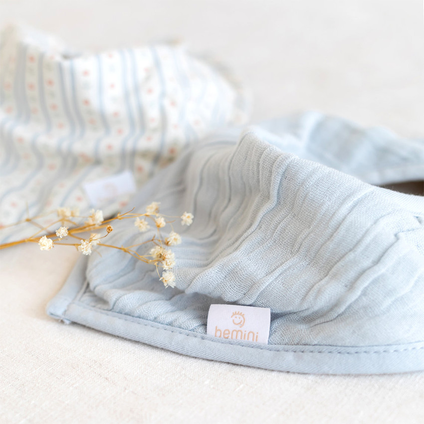 Bandana mousseline de bambou waterproof Swaddle 25cm Glacier 
