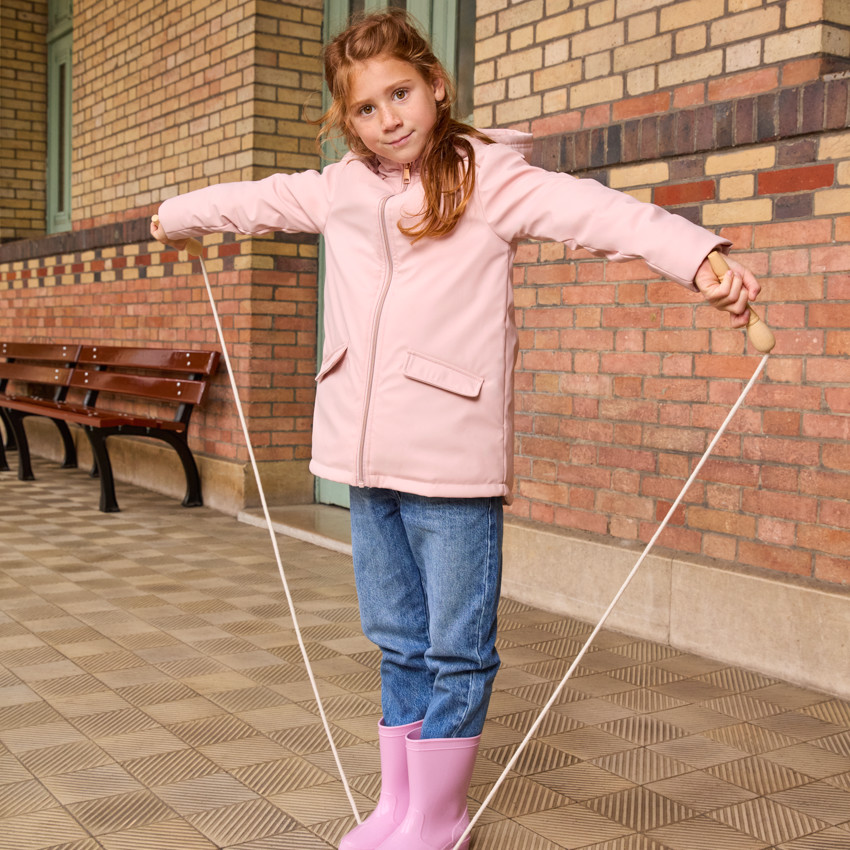 Parka met waterafstotende coating en sherpa voering voor meisjes 