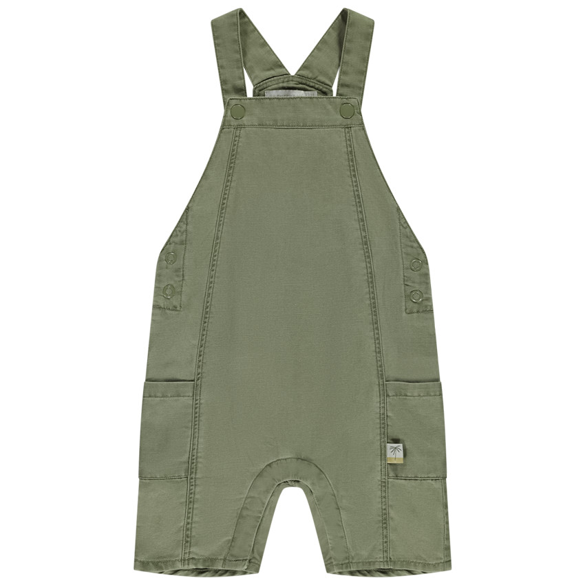 Salopette courte unie pour bébé garçon 