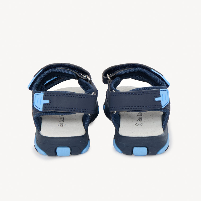 Blauwe klittenbandsandalen voor jongens 