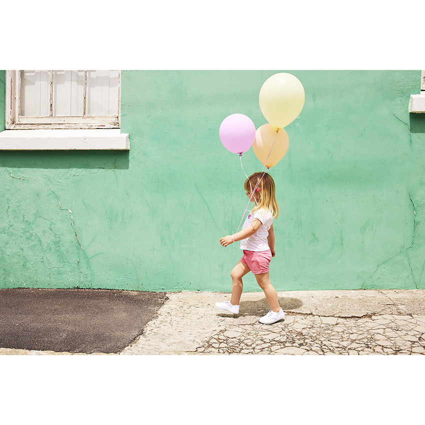 Short en molleton uni pour bébé fille 