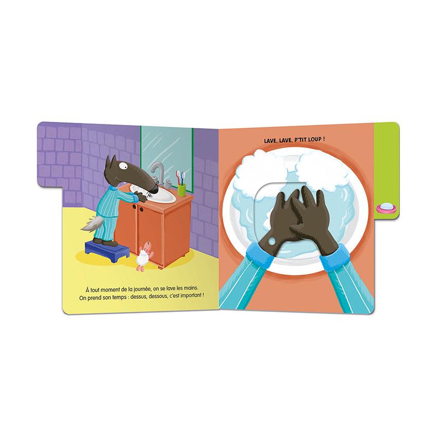 Livre imagier flaps "P'tit Loup - Je suis tout propre" 