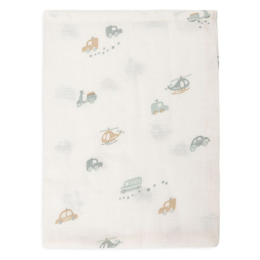 Gant de toilette gaze de coton 15x20cm On The Go 3pcs 