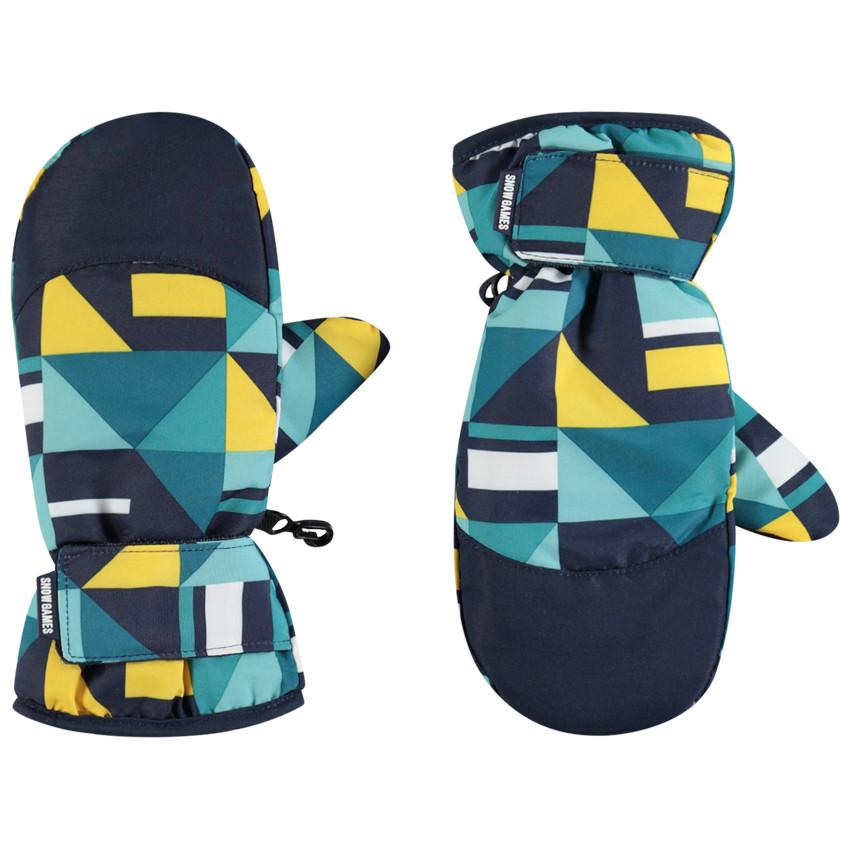 Waterdichte skiwanten met all-over print 