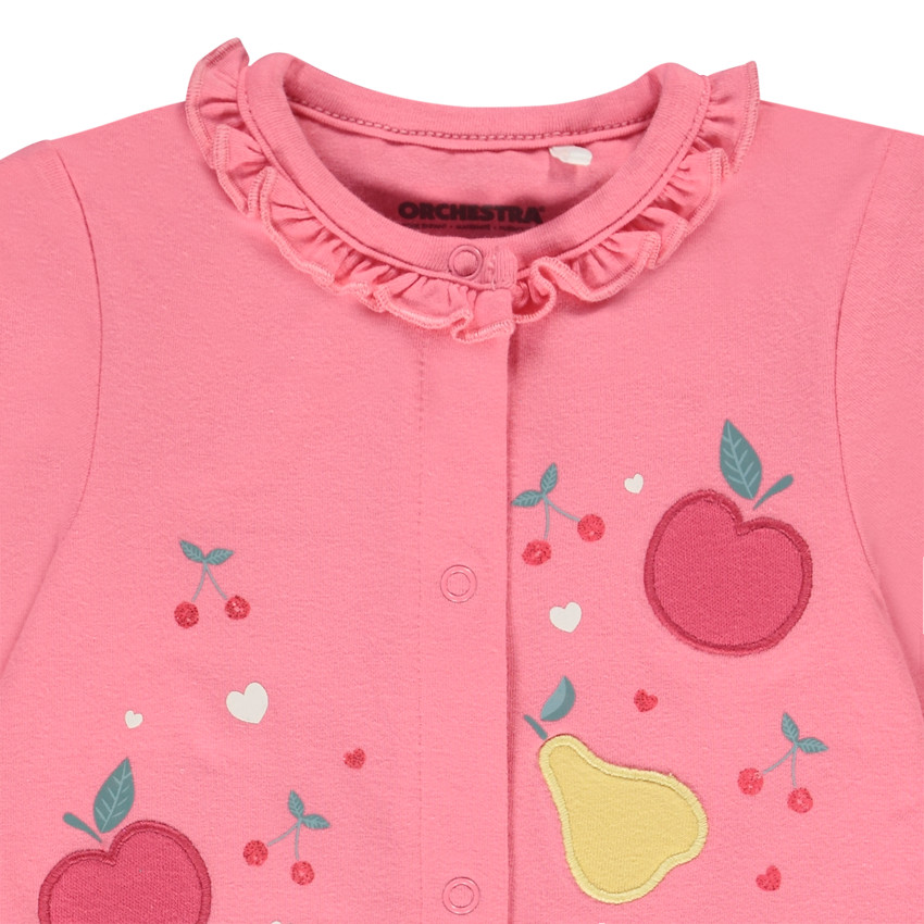 Dors-bien en jersey print fruits pour bébé fille 