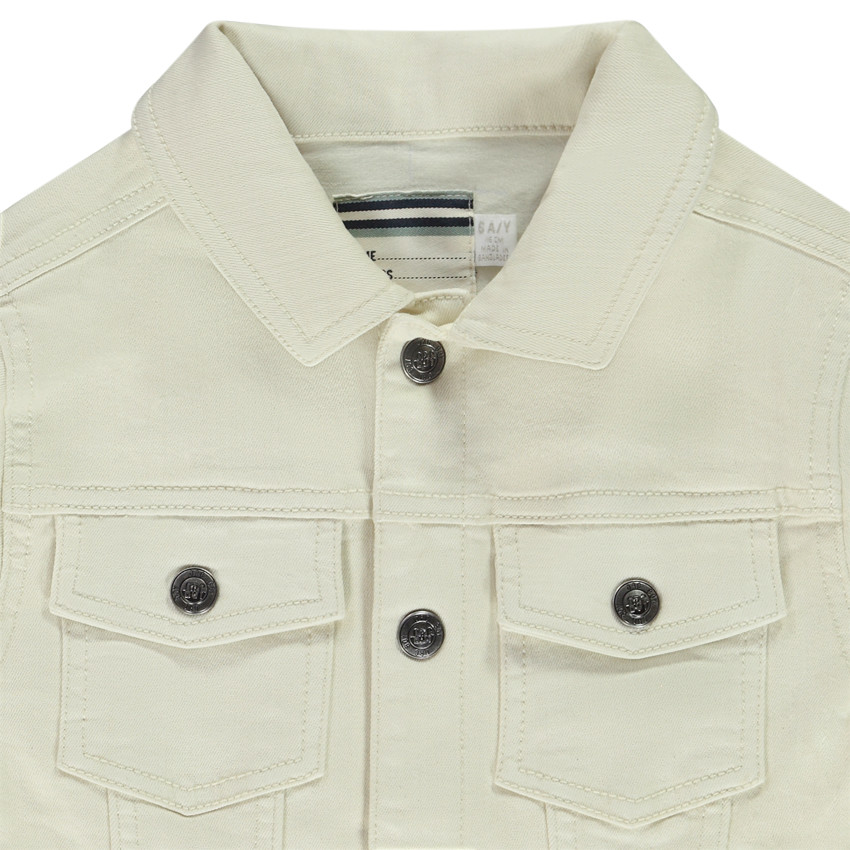 Jas in effen jeans worker stijl voor jongen 