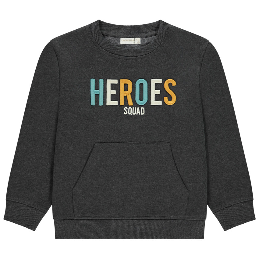 Sweatshirt met 3D borduur jongens 