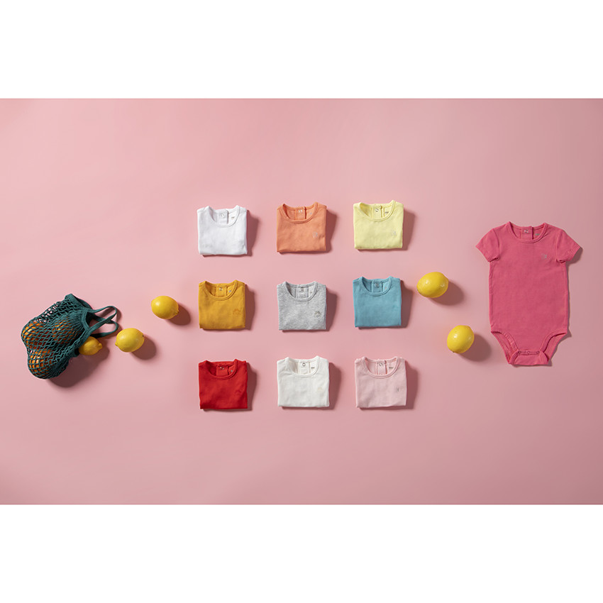 Set van 3 korte mouwen bodies voor baby jongens met logo print 